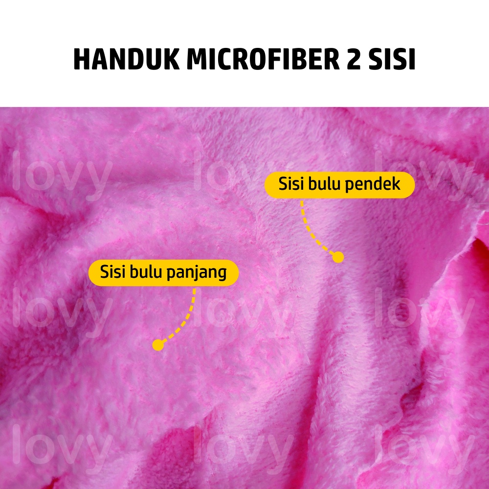 Handuk Kucing Microfiber Pet Towel Quick Dry Lovy | Besar 70 x 70 cm