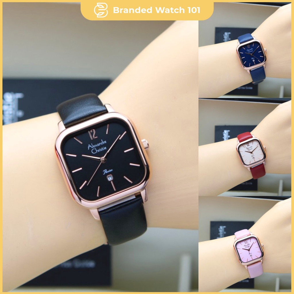 ORIGINAL Jam Tangan Wanita Alexandre Christie AC 2A13 / AC2A13 / 2A13 / AC 2A14 / AC2A14 / 2A14 / AC 2A17 / AC2A17 / 2A17 / AC 2A18 / AC2A18 / 2A18 / AC 2A25 / AC2A25 / 2A25 Garansi Resmi 1 Tahun, Leather