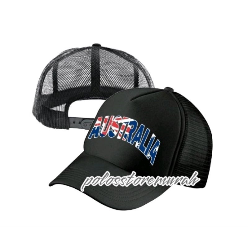 Topi Piala Dunia Qatar 2022 Timnas Australia Terbaru / Topi Trucker jaring Piala Dunia Qatar keren