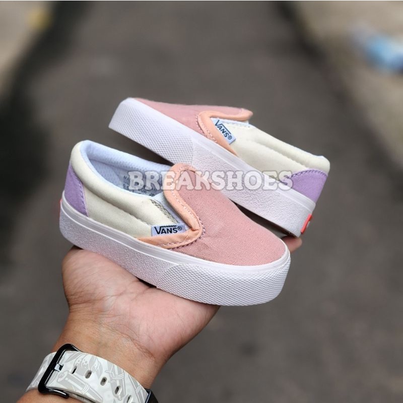 Sepatu anak autentik/era model tali krem/peach krem