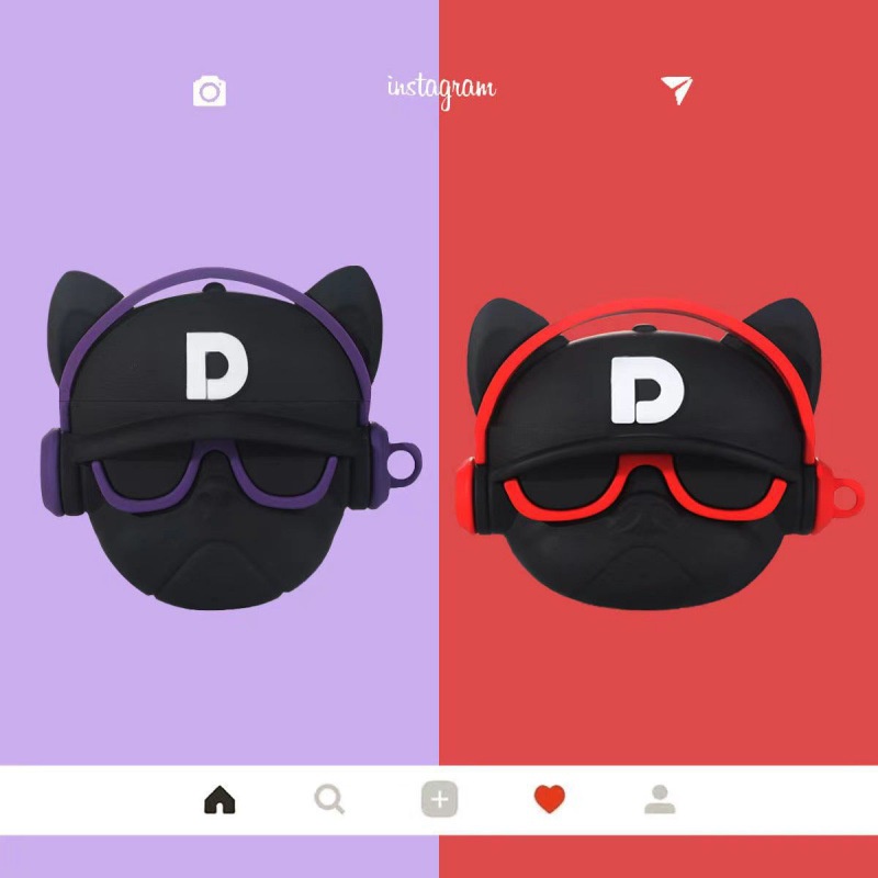 Case Pelindung Earphone Bluetooth TWS Desain Anjing Bulldog 3D Untuk Airpods 1 2 3 pro 2 3 pro 2 i12 i13 inpods 12 13 pro