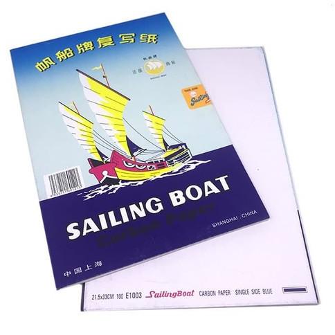 

HRG DISKON Kertas Karbon Sailing Boat Single Side Blue Per Pack Isi 100 Lembar