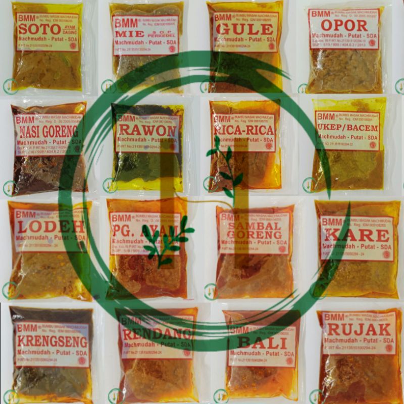 

Bumbu Masak Machmudah / BMM / Bumbu Dapur Instan / Bumbu Machmudah All Varian