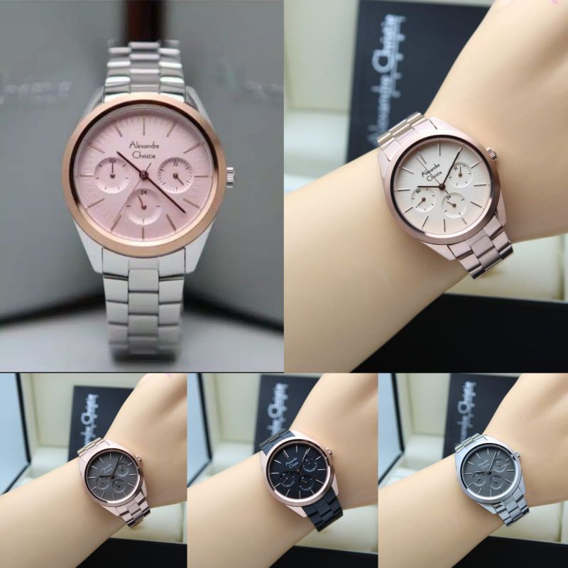 Alexandre Christie Ac 2817 /Ac 2a10  / AC 2a12 Jam Tangan Wanita Original