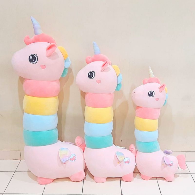 Boneka Guling Unicorn Leher Panjang 125cm