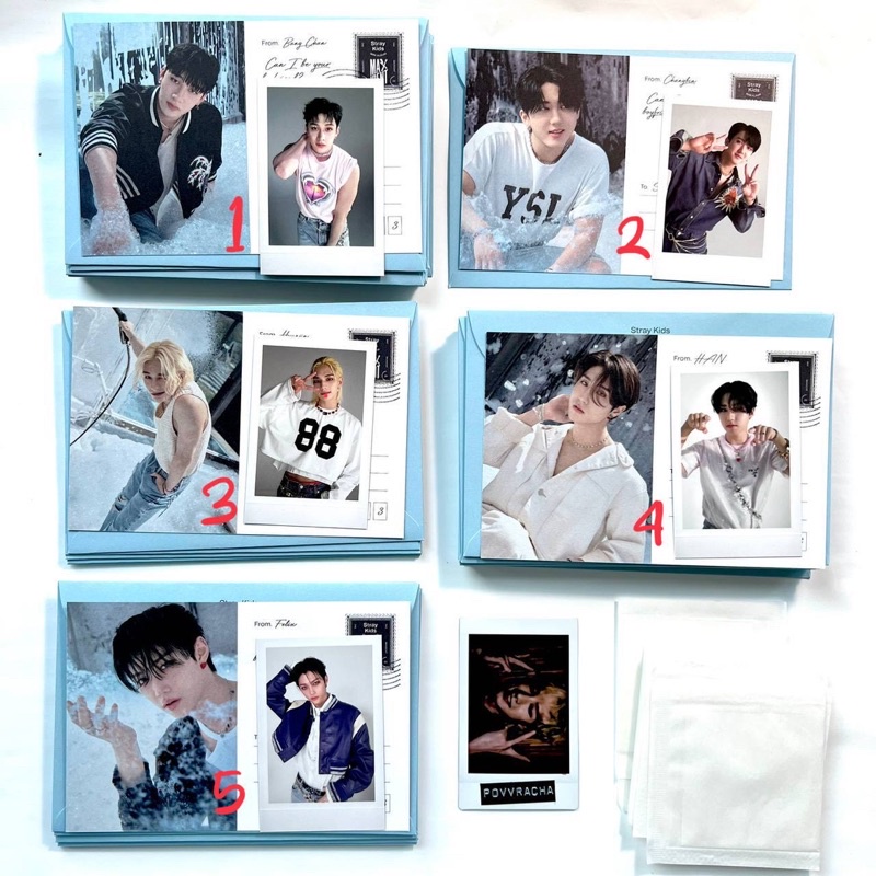 Maxident Stray Kids SKZ Album Standard Limited GO T-Crush Heart PostCard Pola Bangchan Leeknow Chang