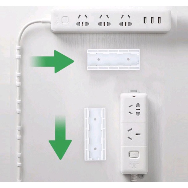 Hook Stop Kontak / Gantungan Stop Kontak / Terminal Kabel Organizer / Tempelan Stop Kontak Wifi Serbaguna / Holder Stop Kontak