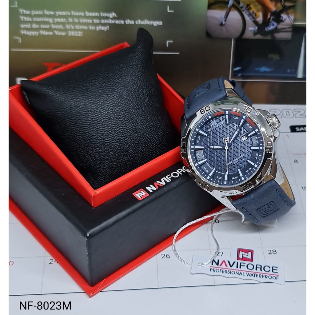 JAM TANGAN PRIA NAVIFORCE 8023 NF8023M NF-8023M ORIGINAL FREE BOX