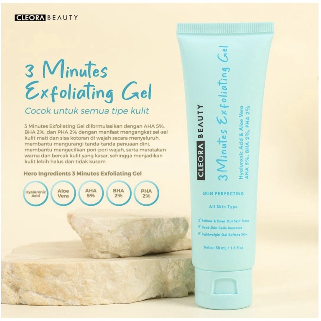 CLEORA 3 Minutes Exfoliating Gel BPOM