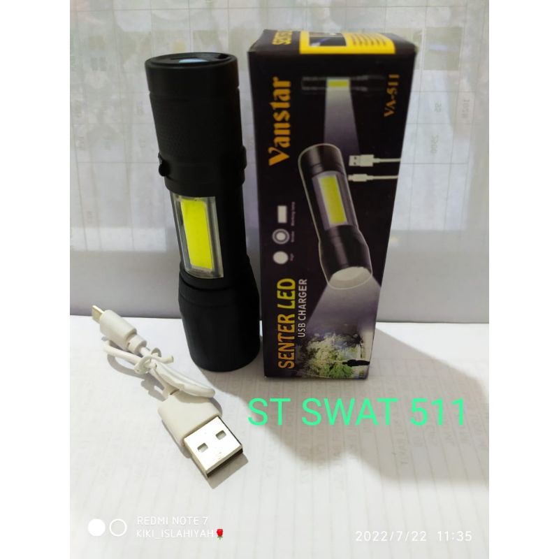 senter SWAT mini police zoom waterproof | senter SWAT mini LED zoom super terang