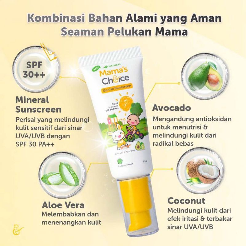 Mama's Choice Gentle Sunscreen 30 gr