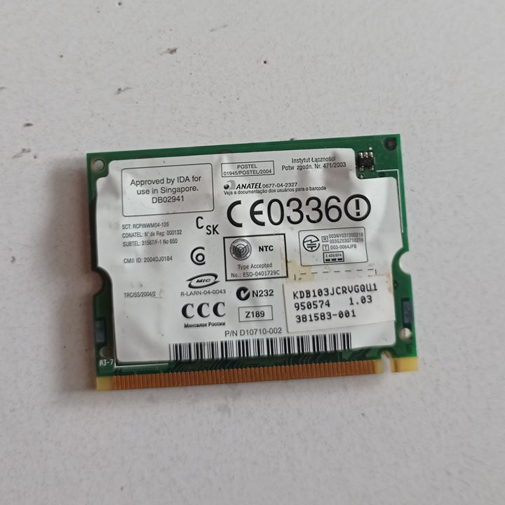Wifi Laptop HP Compaq NX6120 WLAN Wireless Bekas Ori Second Asli 27