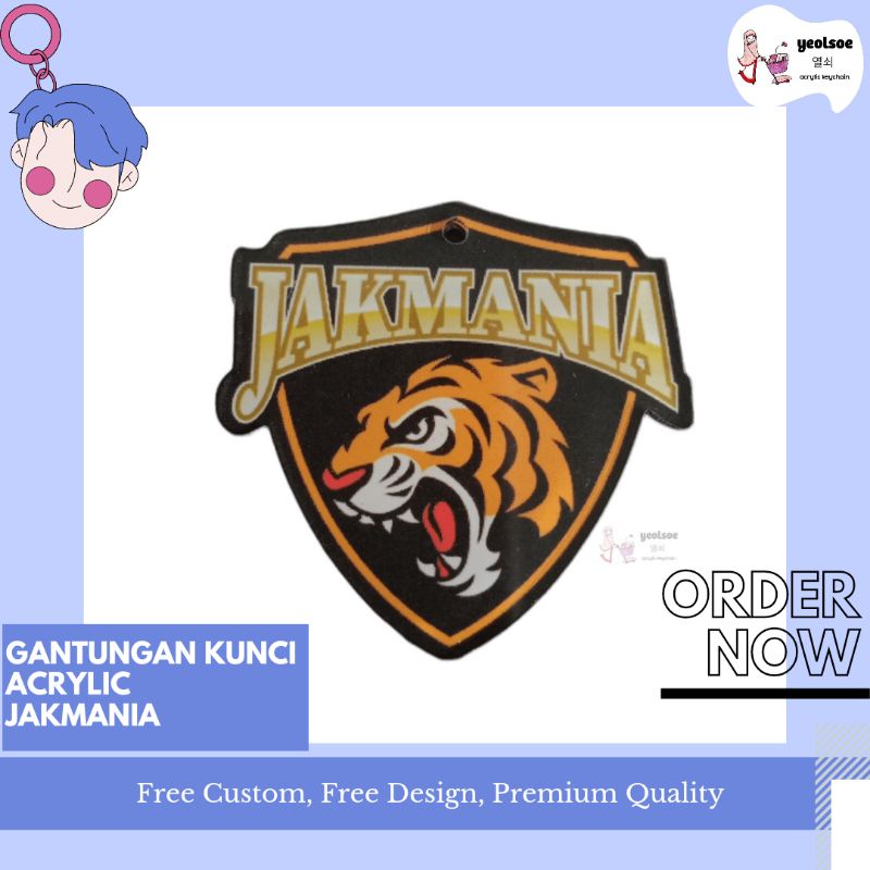 Gantungan Kunci Acrylic Jakmania/Acrylic Keychain/Jakmania