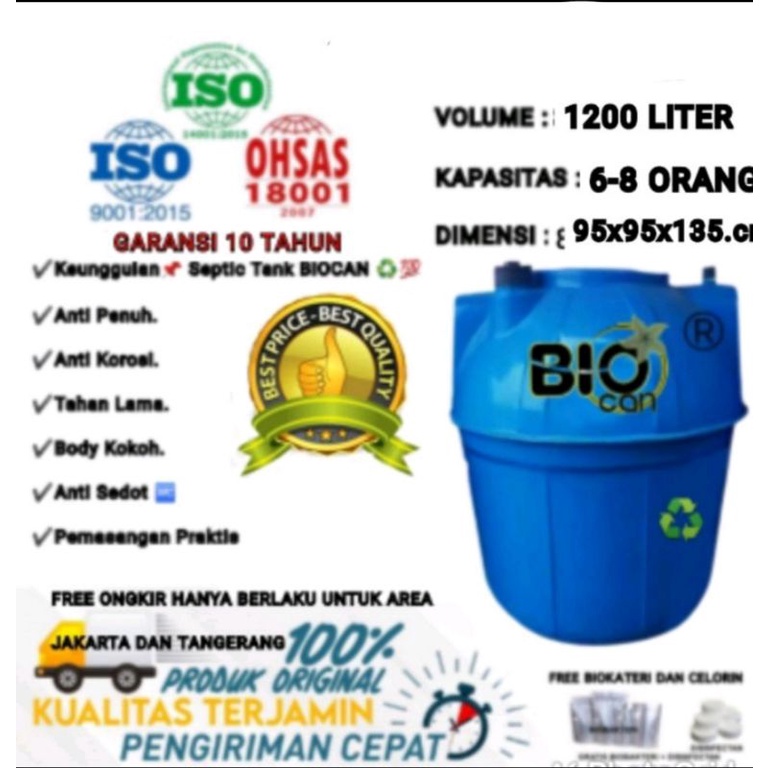 Jual Septic Tank Biofil Biotank Biofilter Sepiteng Septic Tank Biotech Liter Shopee Indonesia