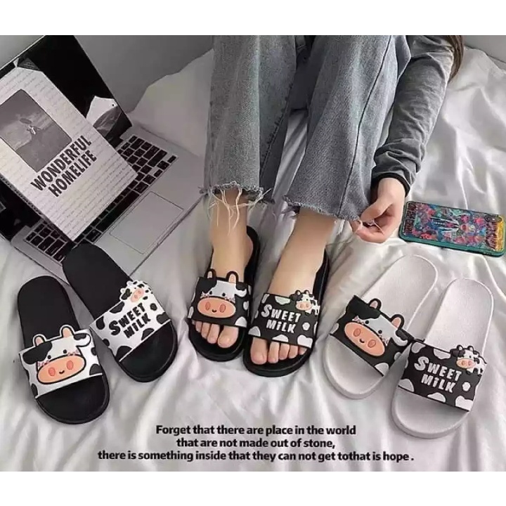 TERMURAH SANDAL WANITA/ SENDAL SELOP / SENDAL KEKINIAN SWEET COW