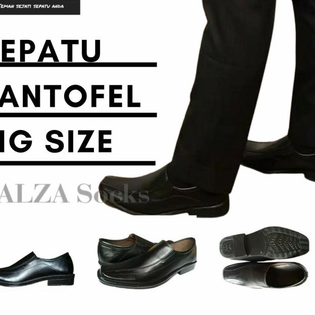 SEPATU PANTOFEL PRIA BIG SIZE 44-45 - 44