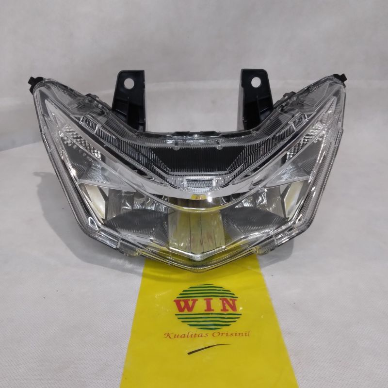 Reflektor lampu depan  beat new Deluxe stret + Led tahun  2020,2021,2022 /reflektor depan Honda beat