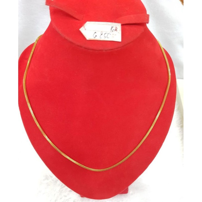 Kl594j256j kalung model milano emas kuning asli berat 6.850 kadar 70% 16k pj 48.3cm tok 700 UB$