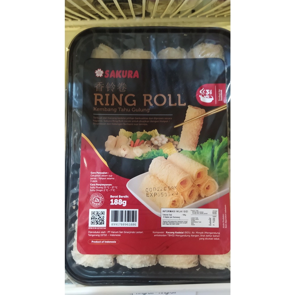 

Sakura Ring Roll / Kembang Tahu Gulung 188gr