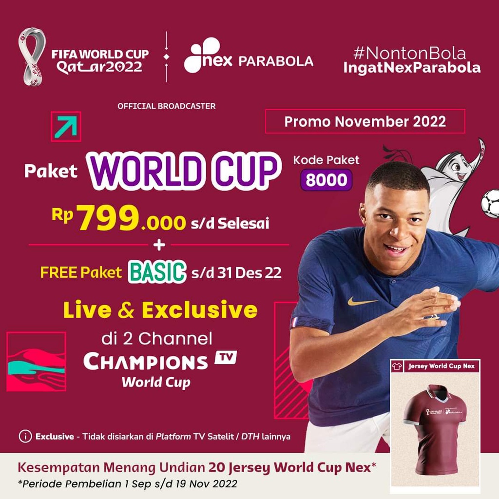 VOUCHER PAKET PIALA DUNIA QATAR 2022