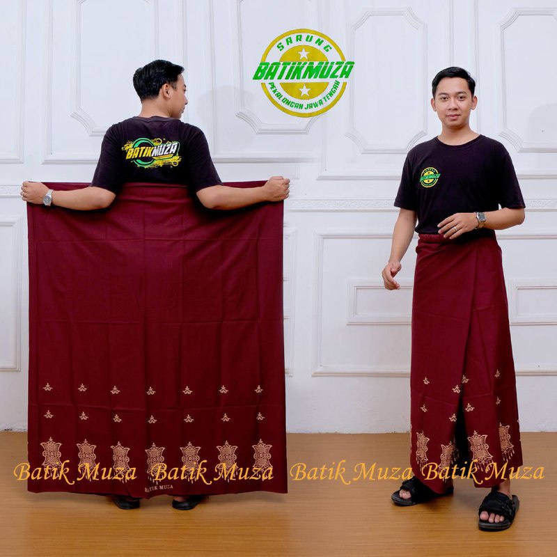 MUZA KATUN SARUNG BATIK PINTU ACEH SARUNG PRIA KATUN DEWASA GARDA BAWAH SARUNG BATIK PRIA