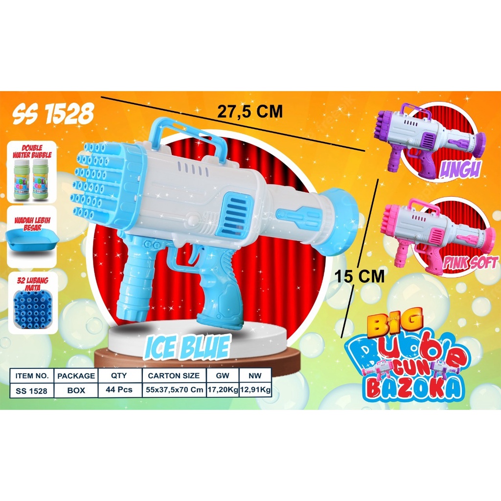 MAINAN BUBBLE GUN BAZOKA JUMBO/ MAINAN BUBBLE GUN ROKET JUMBO MURAH SS.1528