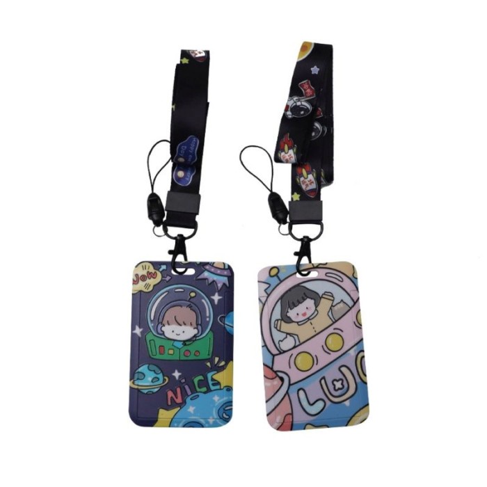 

Name Tag Holder Kartu Id Card Dengan Lanyard / Nametag Kalung Id Card Lucu