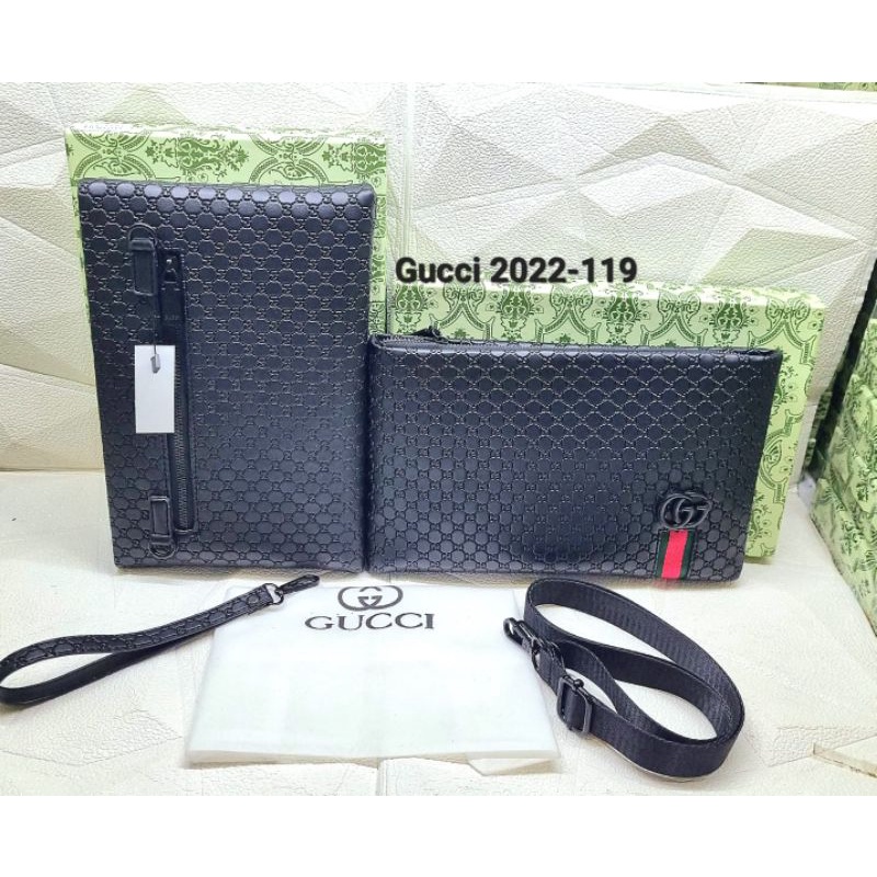 Clutch Pria/Wanita Import Premium Embos Depan Belakang Freebox