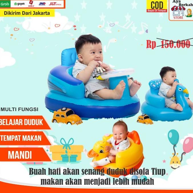 Sofa kursi tempat duduk bayi model pompa tiup bebek seat Mobil Merak