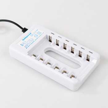 Charger Baterai 6 slot for AA AAA Ni-MH Ni-CD / Cas cas an Batrai Ukuran Sedang Tanggung Batrei Batre Jam Dinding Remot / Charger Batu Baterai Alat Pengisi Daya Charger Baterai AA AAA 6 Slot / Batu Baterai Charger AA Baterai AAA Rechargeable Original