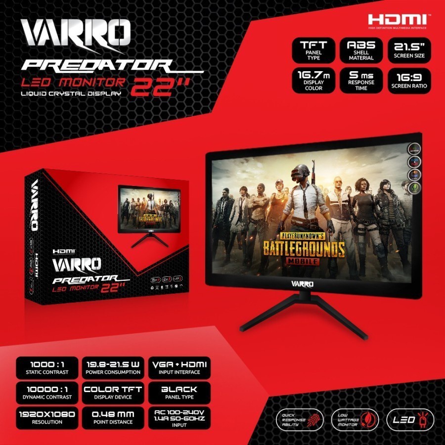 Monitor VARRO LED 22" / 22inch