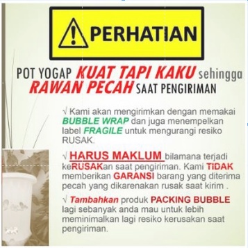 Pot Yogap 10 BERLUBANG Putih Bening Transparan Merah Bata Merah Coklat Terracota Terracotta-POT BUNGA YOGAP YPT 13 BERLUBANG BENING / TRANSPARAN PUTIH &amp; MERAH BATA | POT TANAMAN HIAS TERMURAH