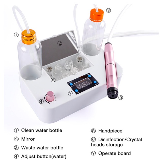 PORTABLE HYDRA PEEL MICRO BUBBLE FACIAL CLEANSING HYDRO DERMABRASI PEELING DERMABRASION