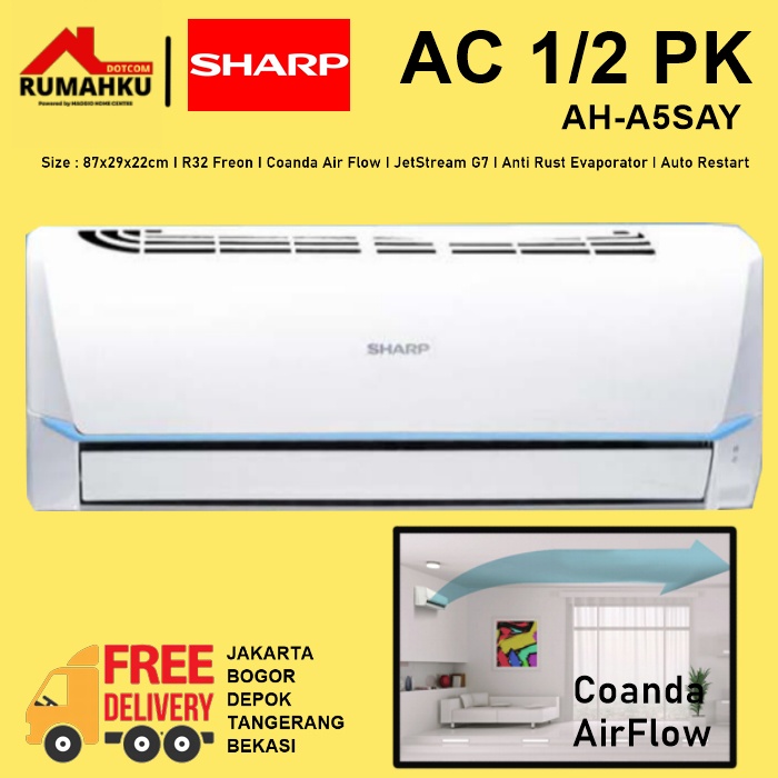 AC SPLIT 1/2 PK - AC 1/2 PK - AC SHARP 1/2PK - AC SPLIT SHARP AH-A5SAY - SHARP