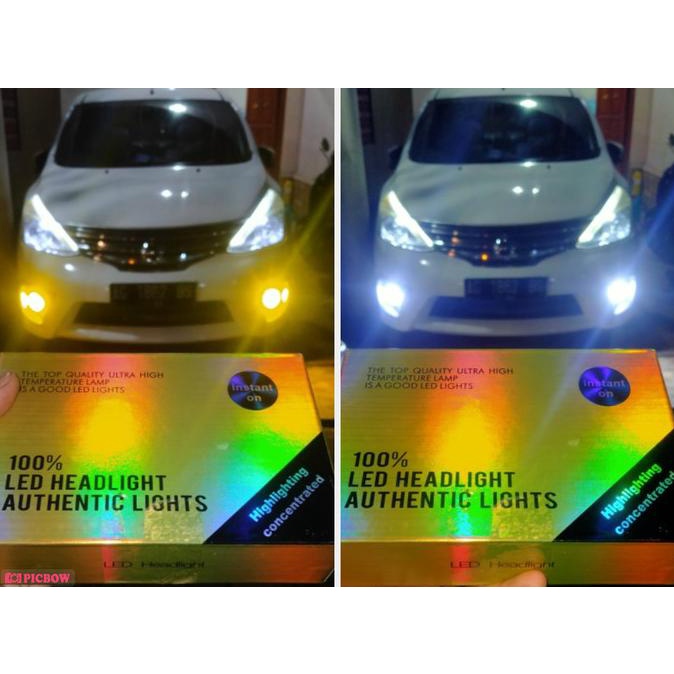 Lampu Foglamp Headlamp LED H11 H16 H8 2 Warna Putih Kuning