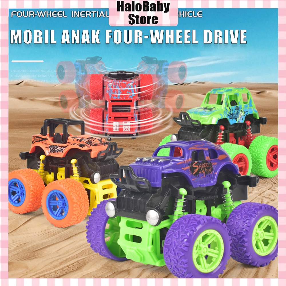 Halobaby Monster Zap/Mainan Mobil Jip anak/Mobil Mobilan Off Road 4 Drive Inertial Bigfoot