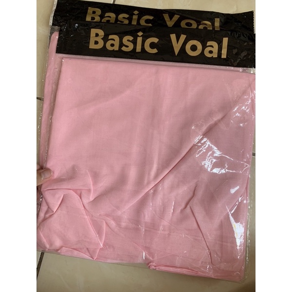 basic voal Umama warna Baby pink