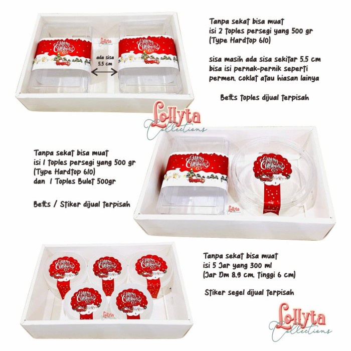 

Box Sekat Kuker Isi 2-3 Toples 350 Gr Natal Christmas 062
