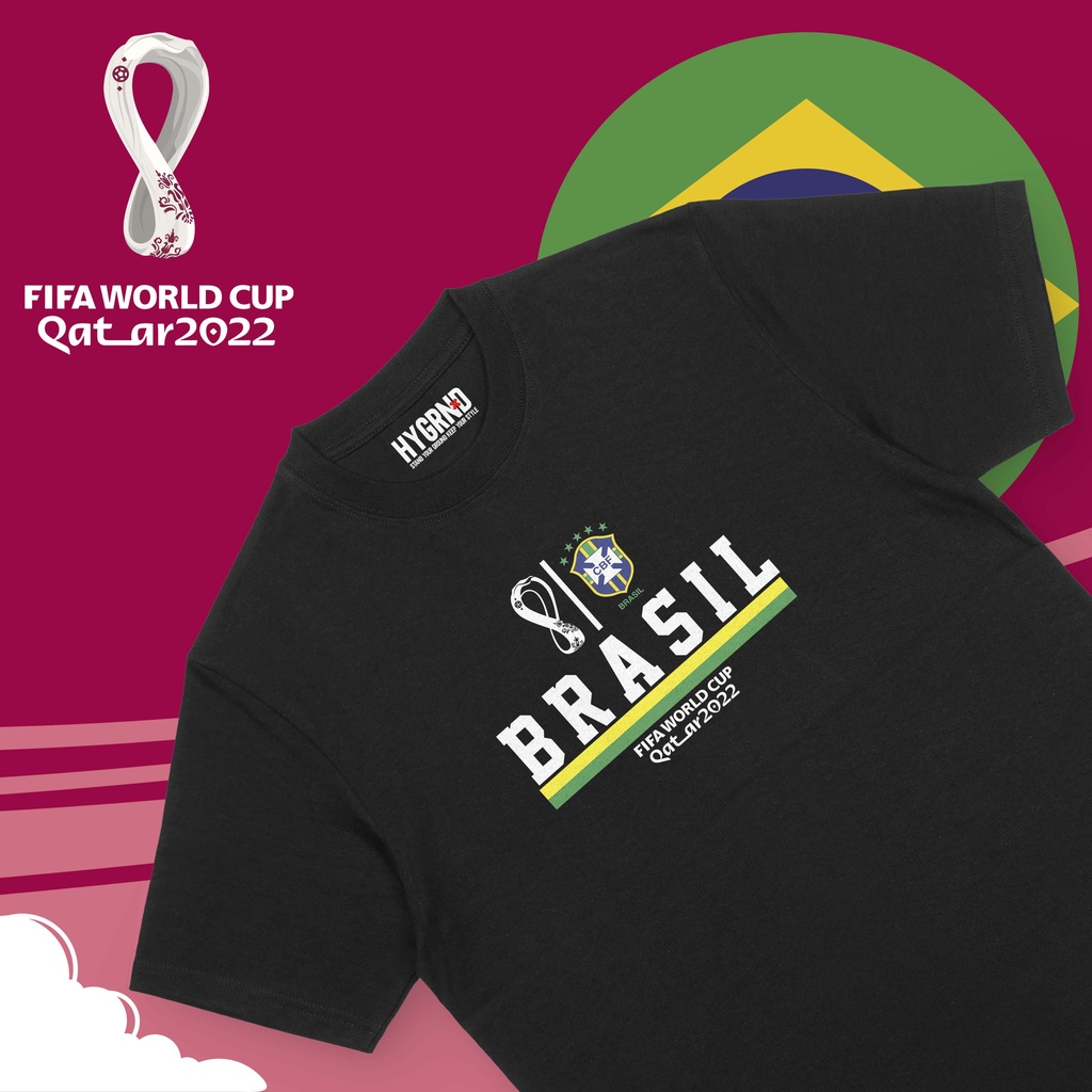 Original Kaos Piala Dunia "BRAZIL" - FIFA World Cup Qatar 2022/ Unisex