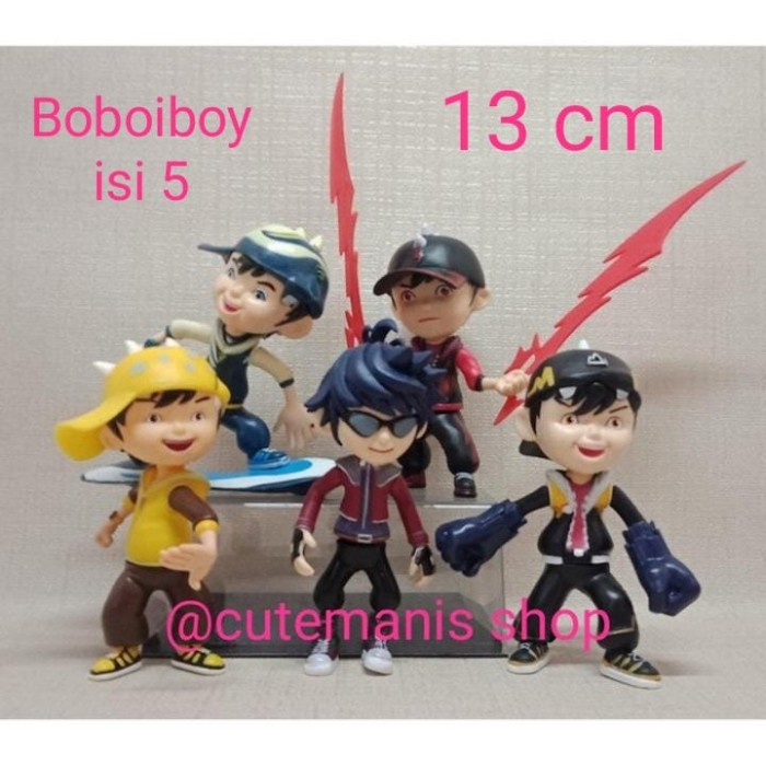 Figure/Mainan/Topper Kue Boboiboy Set 5