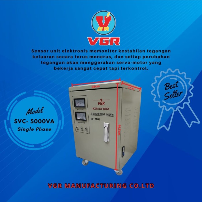 stabilizer listrik 5000 va merk VGR