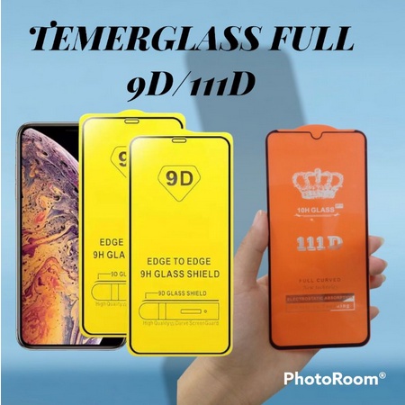 TempereGlass Full Glue Full Screen for Oppo + Packing Kardus dan Tisu