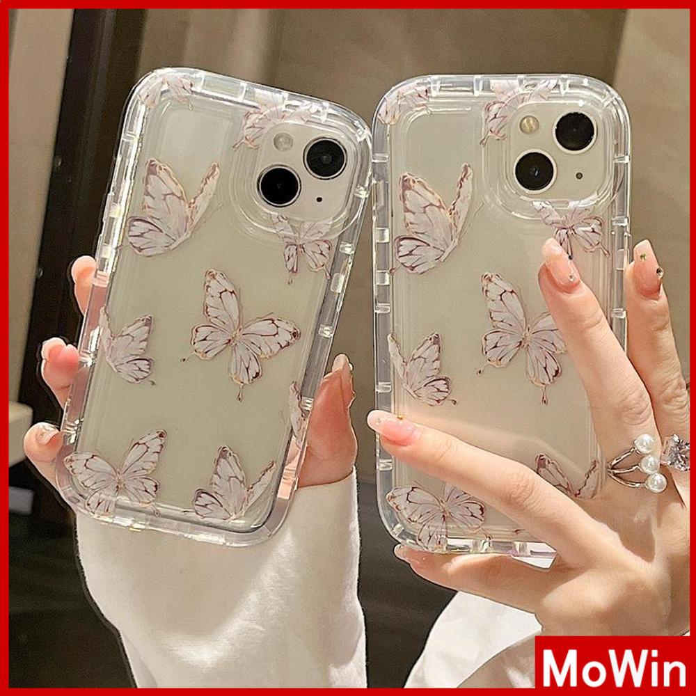 For iPhone 14 Pro Max iPhone Case Thickened TPU Soft Case Clear Case Airbag Shockproof Fantasy Butterfly Compatible with For iPhone 13 Pro Max 12 Pro Max 11 Pro Max 7plus XR xs max