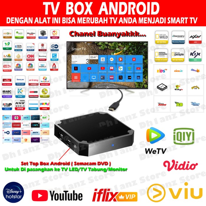 Produk Terbaru Smart Tv Box Android (Merubah Tv Biasa Menjadi Smarttv)