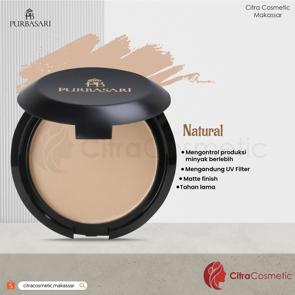 Purbasari Oil Control Matte Powder Series Honey Beige | Natural