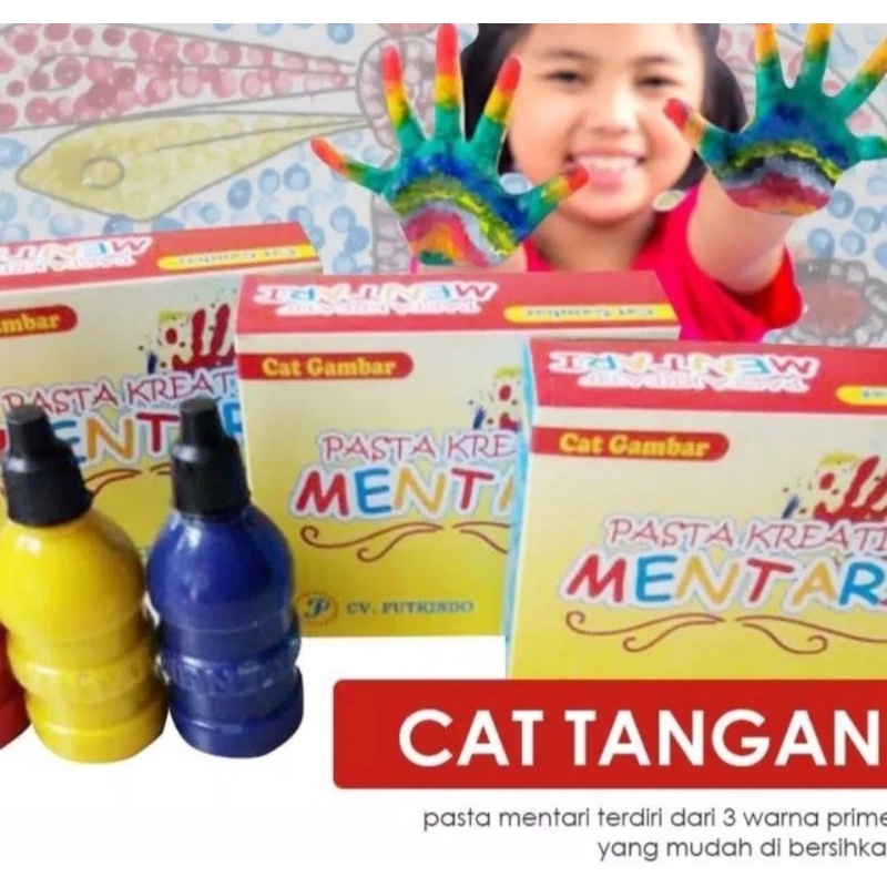 Mainan Edukasi Anak Pasta Kreatif Mentari Cat Tangan Finger Painting