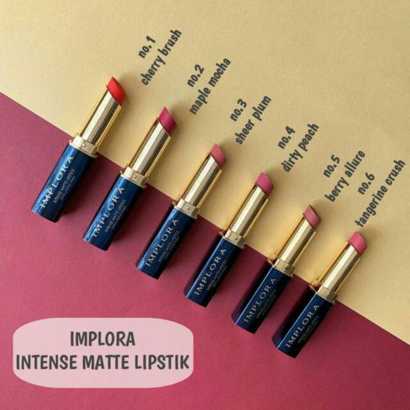 IMPLORA Intens Matte Lipstik BPOM