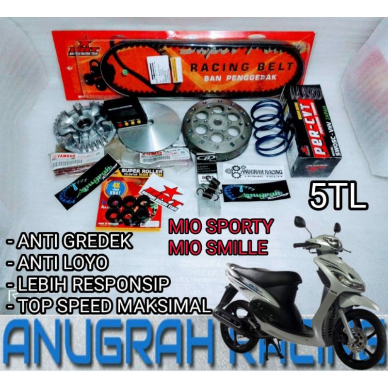 FULL UPGRADE CVT KIRIAN ANTI GREDEK ANTI LOYO LEBIH RESPONSIP MIO SPORTY MIO SMILLE MIO SOUL LAMA NO