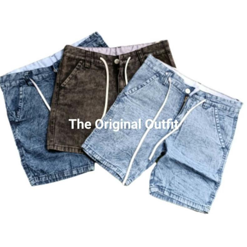 PRODUK- CELANA JEANS PENDEK SANDWASH .
