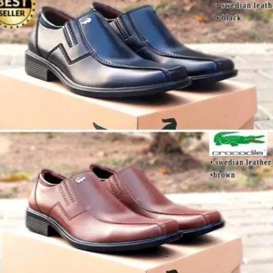 SEPATU PRIA CASUAL KICKERS SEPATU COWOK PANTOFEL ORIGINAL KULIT MURAH - Hitam